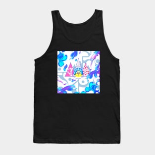 Dope fat boy cartoon illustration Tank Top